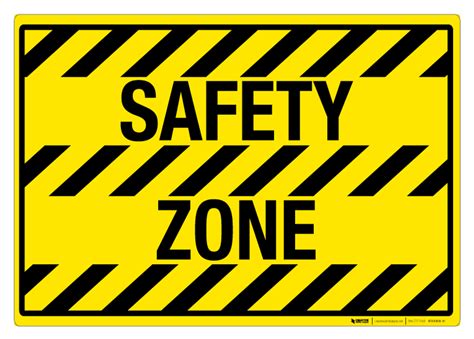 safety zone floor sign creative safety supply