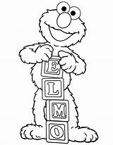 Elmo Coloring Baby Pages Color Getcolorings Printable sketch template