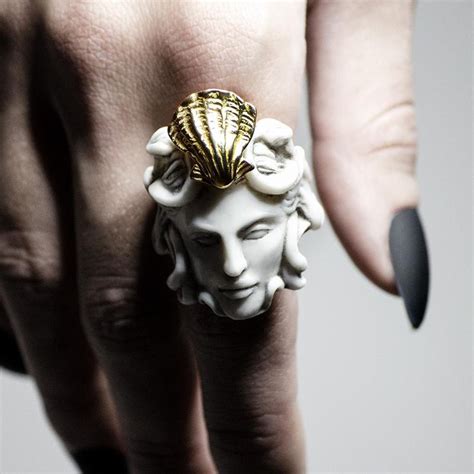 medusa ring simple silver jewelry womens jewelry rings womens jewelry trends