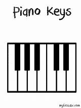 Piano Coloring Keys Clipartbest Abc First Clipart sketch template