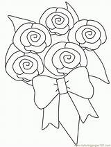 Coloring Wedding Pages Bouquet Popular sketch template
