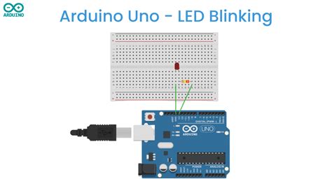 blinking led  arduino uno arduino tutorial