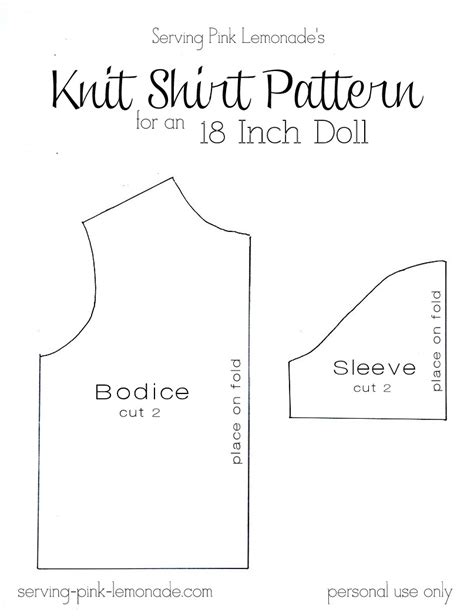 printable   doll clothes patterns printable word searches