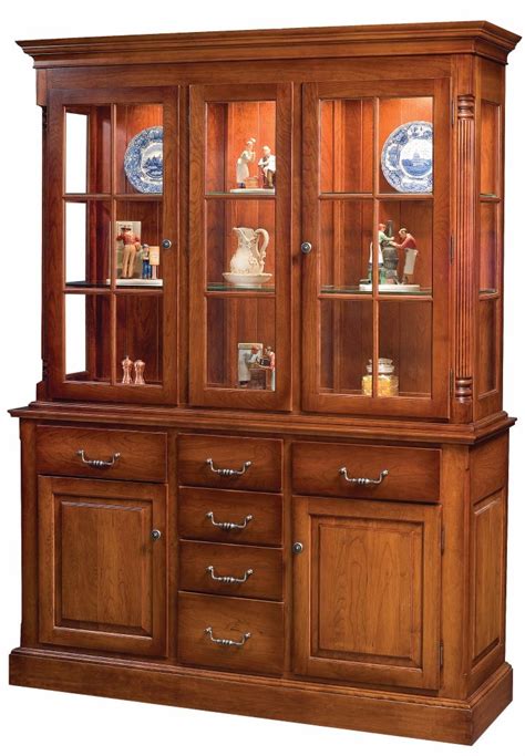 heirloom china cabinet  fluted corners town country