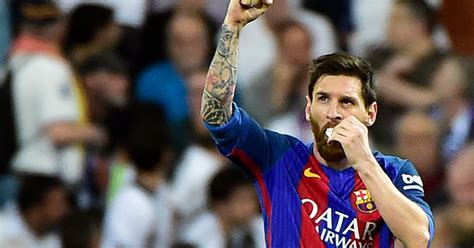 Real Madrid V Barcelona Lionel Messi Sets News Clasico Goalscoring