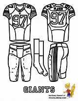 Coloring Giants York Helmets Popular Football sketch template