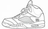 Jordan Coloring Pages Drawing Air Shoes Jordans Shoe Nike Retro Sneakers Basketball Michael Sneaker Printable Drawings Sheets Kids Template Bel sketch template