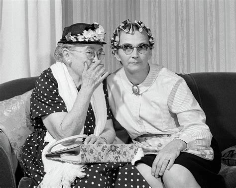 1960s Older Women On Couch Sharing Photograph By Vintage Images