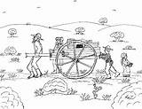 Coloring Pages Pioneer Robin Great Handcart Family sketch template
