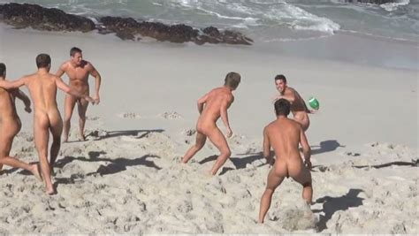 Naked Men On The Beach