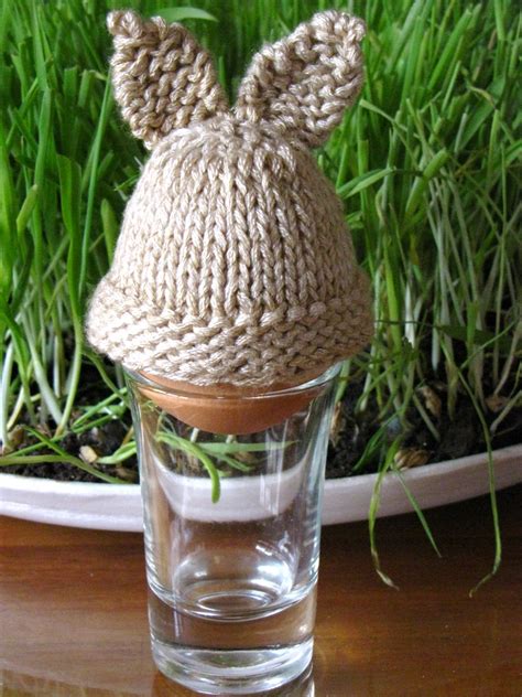 easter rabbit egg cozy knitting pattern tutorial natural suburbia