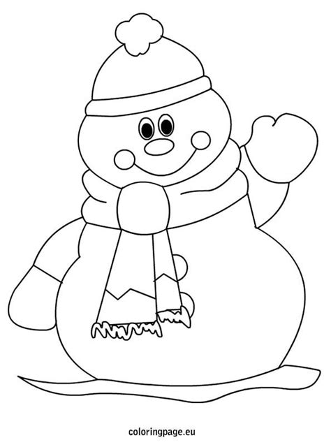 winter snowman coloring page  kids malvorlagen weihnachten