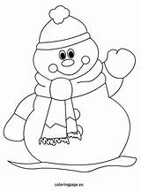 Coloring Snowman Pages Christmas Winter Kids Cute Abominable Printable Painting Scarf Easy Snowmen Color Sheets Fabric Getcolorings Schneemann Coloringpage Eu sketch template