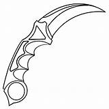 Knife sketch template