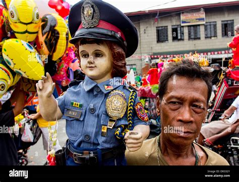metro manila philippines january    devotee carrying image