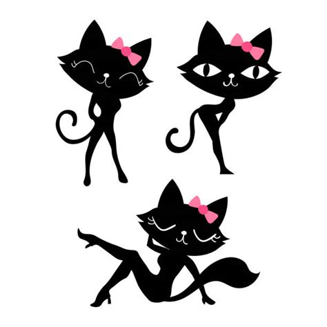 sexy cartoon cats illustrations royalty free vector graphics and clip