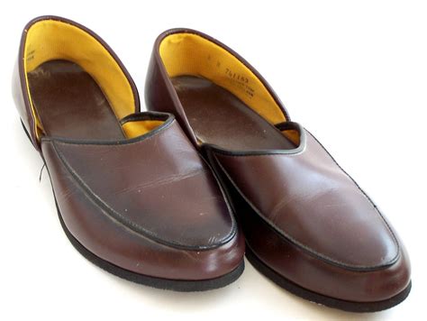 vintage mens house slippers ala father
