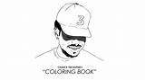 Album Rapper Cover Chance Book Coloring Pages Template sketch template