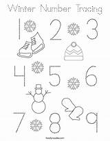 Winter Tracing Coloring Number Built California Usa sketch template