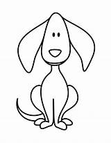 Dog Simple Drawing Easy Sketch Kids Clipartmag sketch template