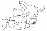 Eevee Pikachu Kolorowanka Pokemony Evolutions Druku Evie Colorir Imprimir Kolorki Sylveon Rysunek Resolution Espeon Umbreon Trainer sketch template