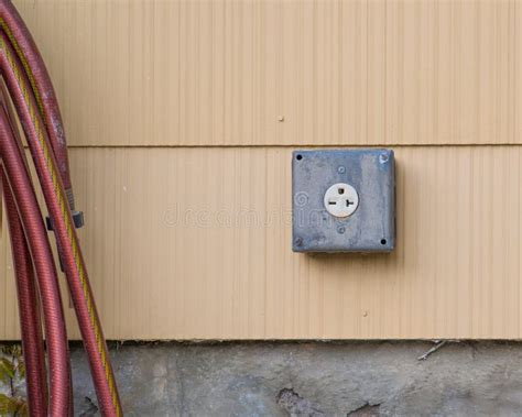 volt outlet  exterior  house stock image image  technology