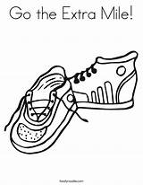 Coloring Mile Extra Go Shoes Worksheet Put Tennis Kids Built California Usa sketch template