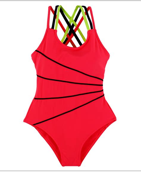 buy andzhelika 2017 swimsuit girls one piece swimwear solid bandage