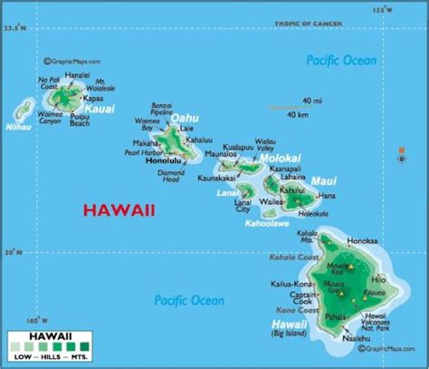 map  hawaii  printable maps