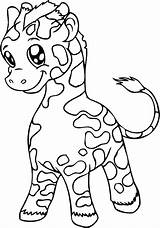 Coloring Baby Pages Giraffes Giraffe Printable Color Colouring Print Getcolorings Pag sketch template