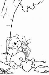 Pooh Winnie Piglet Sheet sketch template