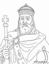 Coloring Pages Kings Queens King Popular sketch template
