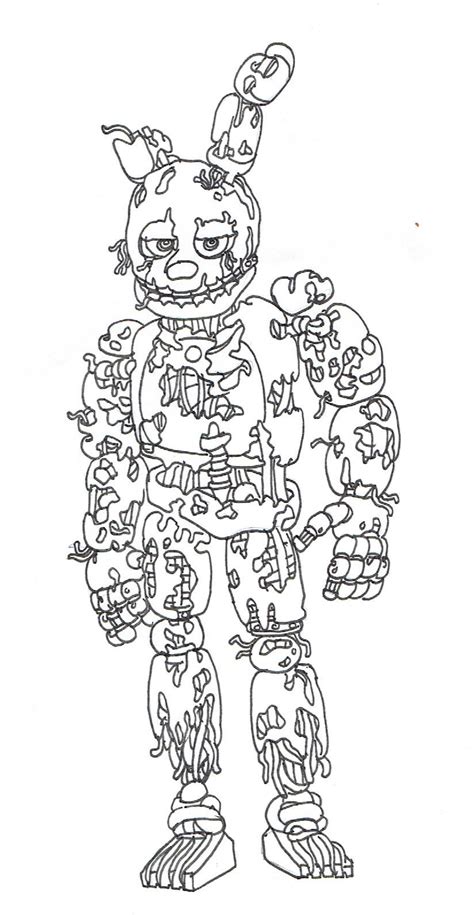 list   nights  freddy  coloring pages mangle