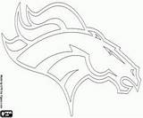 Denver Broncos Stencils sketch template