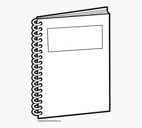 clip art coloring page notebook  transparent clipart clipartkey