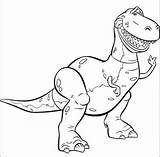Toy Story Coloring Pages Rex Dinosaur Printable Toys Color Top Print Getcolorings Birthday Dinosaurs Online Kids Book Do sketch template