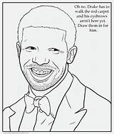 Coloring Pages Drake Book Funny Rap Color Minaj Nicki Rapper Weird Cartoon Print Insane Hop Hip Rappers Colouring Adults Lil sketch template