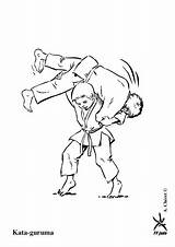 Jitsu Judo Jiu Coloring Pages Coloriage Kata Arts Dessin Martial Guruma Karate Ju Aikido Sports Le Drawing Ab Dessins Colorier sketch template
