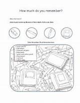 Classroom Objects Coloring Worksheet sketch template