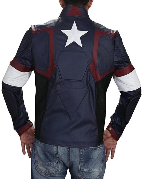 avengers age of ultron captain america chris evans leather jacket william jacket
