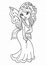 Ausmalbilder Feen Malvorlagen Coloring Fee Zum Ausdrucken Disney Fairy Pages Schöne Visit Princess sketch template