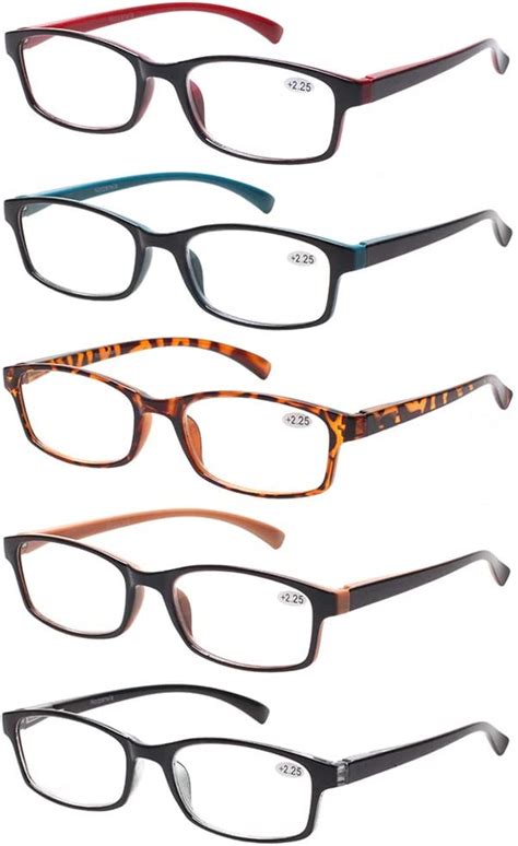reading glasses 5 pack fashion spring hinge readers men and women