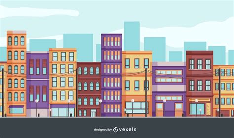 buildings city illustration design vector