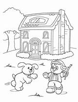 Coloring People Little Pages Kids Getcolorings Color sketch template