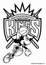 Kings Coloring Pages Sacramento Mickey Mouse Nba Print Browser Window sketch template