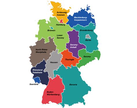 beautiful regions  germany map touropia
