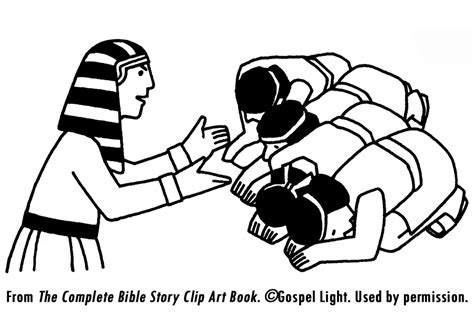 gambar joseph forgives brothers coloring page pages bible  rebanas