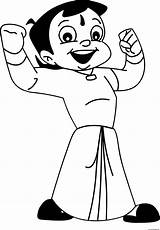 Bheem Chhota Coloring Pages Super Printable Choota Print Kids Searches Worksheet Recent sketch template