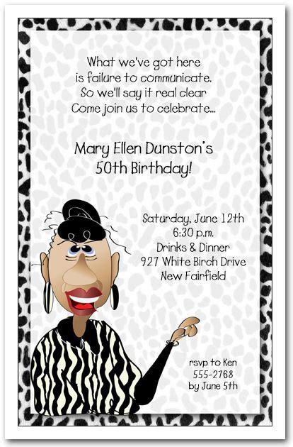 sassy another thing woman s birthday invitations feature a