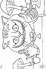 Coloring Cat Pages Alice Cheshire Wonderland Burton Tim Printable Madness Returns Dino Squad Drawing Color Supercoloring 2010 Getcolorings Crafts Drawings sketch template
